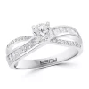 Discount ✨ 14k White Gold 1/2 ct. t.w. Center Diamond Solitaire Ring by Effy® 💯