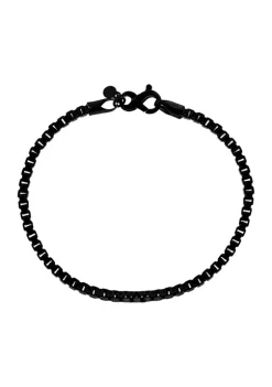 Budget 🔔 Men's Sterling Silver Black Ruthenium 8.5 Inch Bracelet by Effy® 🧨