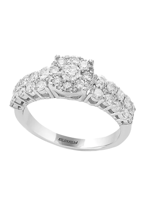 New 🎉 14K White Gold Diamond Ring by Effy® 🛒 1 New 🎉 14K White Gold Diamond Ring by Effy® 🛒