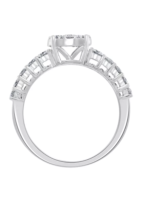 New 🎉 14K White Gold Diamond Ring by Effy® 🛒 4 New 🎉 14K White Gold Diamond Ring by Effy® 🛒 - Image 4