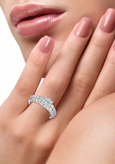 New 🎉 14K White Gold Diamond Ring by Effy® 🛒 5 New 🎉 14K White Gold Diamond Ring by Effy® 🛒 - Image 5