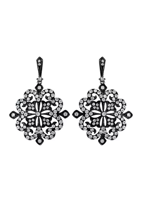 Brand new 💯 1.58 ct. t.w. Diamond Earrings in 14K Black Rhodium Plated White Gold by Effy® 😍 2 Brand new 💯 1.58 ct. t.w. Diamond Earrings in 14K Black Rhodium Plated White Gold by Effy® 😍 - Image 2