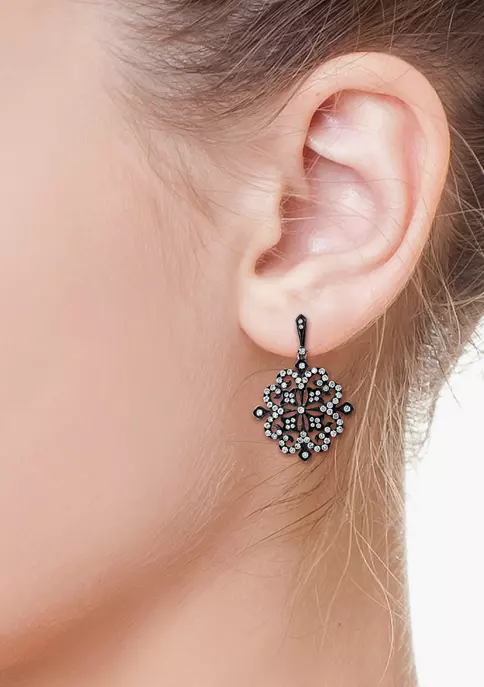 Brand new 💯 1.58 ct. t.w. Diamond Earrings in 14K Black Rhodium Plated White Gold by Effy® 😍 3 Brand new 💯 1.58 ct. t.w. Diamond Earrings in 14K Black Rhodium Plated White Gold by Effy® 😍 - Image 3