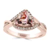 Best Pirce 😉 1/4 ct. t.w. Diamond and 1.2 ct. t.w. Morganite Ring in 14K Rose Gold by Effy® ⭐