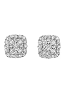 Best deal ❤️ 1 ct. t.w. Diamond Earrings in Sterling Silver by Effy® 💯 -Effy® Sales Shop Belk 578