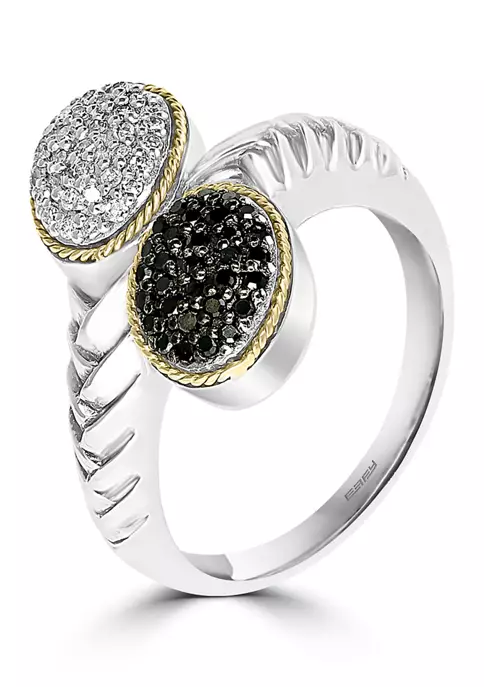Deals 🌟 1/4 ct. t.w. Diamond Ring in Sterling Silver and 18k Yellow Gold by Effy® 💯 3 Deals 🌟 1/4 ct. t.w. Diamond Ring in Sterling Silver and 18k Yellow Gold by Effy® 💯 - Image 3
