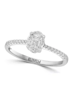 Best Sale 🌟 1/3 ct. t.w. Diamond Ring in 18K White Gold by Effy® 👏