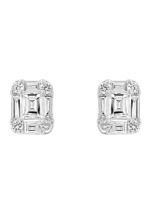 Promo 😉 18K White Gold Diamond Earrings by Effy® 🔔 2 Promo 😉 18K White Gold Diamond Earrings by Effy® 🔔 - Image 2