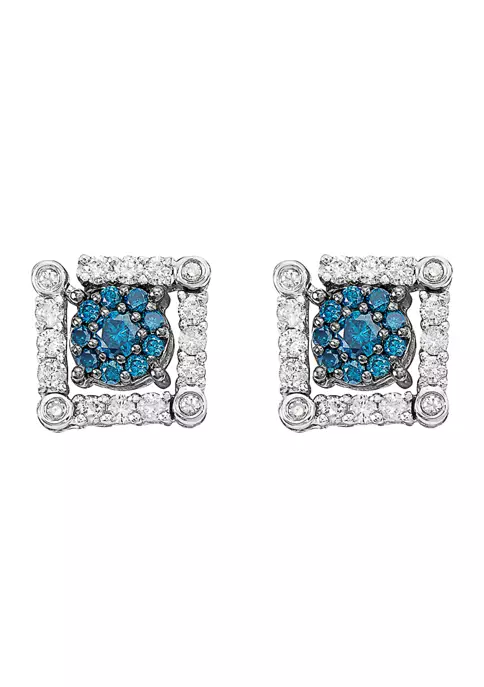Best reviews of 👍 3/4 ct. t.w. Blue Diamond Diversa Earrings in 14K White Gold by Effy® ✔️ 4 Best reviews of 👍 3/4 ct. t.w. Blue Diamond Diversa Earrings in 14K White Gold by Effy® ✔️ - Image 4