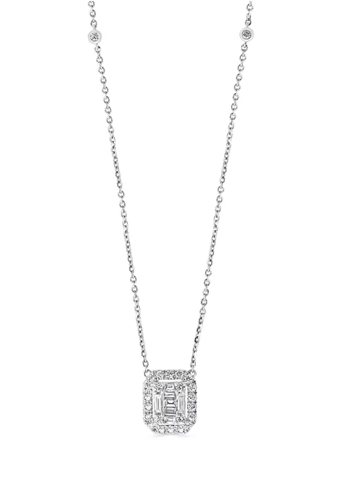Top 10 ⌛ 3/4 ct. t.w. Diamond Pendant Necklace in 14K White Gold by Effy® ⭐ 3 Top 10 ⌛ 3/4 ct. t.w. Diamond Pendant Necklace in 14K White Gold by Effy® ⭐ - Image 3
