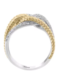 Cheapest ⭐ 7/8 ct. t.w. Diamond Ring in 14K Two Tone Gold by Effy® ⌛ -Effy® Sales Shop Belk 5891