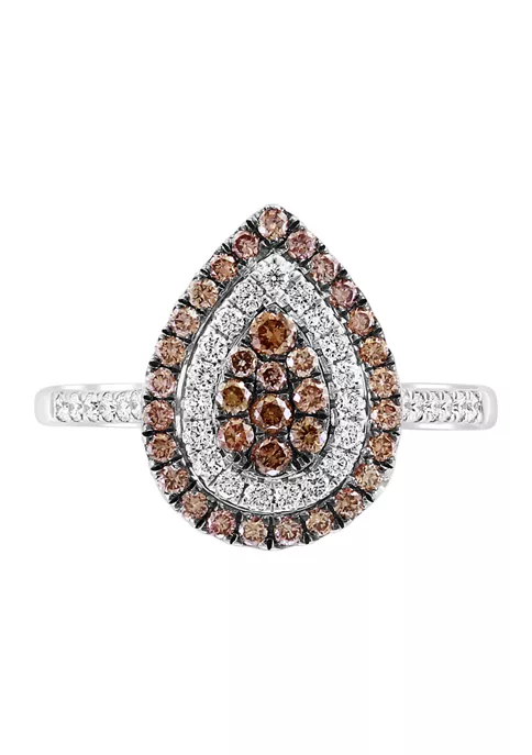 Deals 🔥 14K White and Rose Gold White Diamond and Espresso Diamond Ring by Effy® 🥰 2 Deals 🔥 14K White and Rose Gold White Diamond and Espresso Diamond Ring by Effy® 🥰 - Image 2