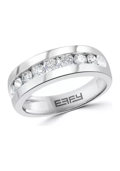 Deals 😍 Men's Diamond Band in 14K White Gold by Effy® ⌛