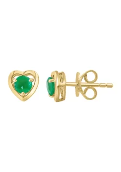 Wholesale 🔔 925 Gold Plated Silver Emerald Earrings by Effy® 😀