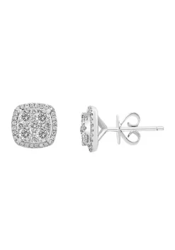 Cheapest 🌟 1 ct. t.w. Diamond Earrings in 14K White Gold by Effy® ⭐