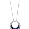 Wholesale 👍 1/4 ct. t.w. Diamond and 1/3 ct. t.w. Sapphire Pendant Necklace in 14K White Gold by Effy® ✨