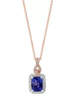 Promo 🥰 3/8 ct. t.w. Diamond and 1.9 ct. t.w. Tanzanite Pendant Necklace in 14K Two-Tone Gold by Effy® 😍 7 Promo 🥰 3/8 ct. t.w. Diamond and 1.9 ct. t.w. Tanzanite Pendant Necklace in 14K Two-Tone Gold by Effy® 😍 -Effy® Sales Shop Belk 6015