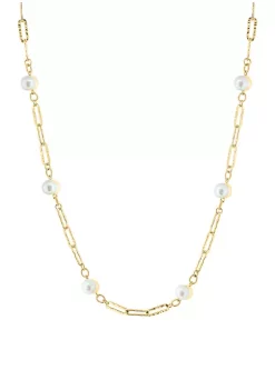 Cheapest 😍 18" Freshwater Pearl Necklace in Gold Over Sterling Silver by Effy® ✨ -Effy® Sales Shop Belk 6033