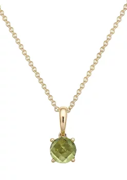 Budget ❤️ 14K Yellow Gold 7/8 ct. t.w. Peridot Pendant by Effy® ⌛ -Effy® Sales Shop Belk 6039