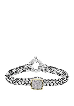Discount ✨ 1/5 ct. t.w. Diamond Bracelet in Sterling Silver and 18 Karat Yellow Gold by Effy® 🔥