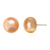 Hot Sale 🎉 14K Yellow Gold Peach Freshwater Pearl Earrings by Effy® 🛒