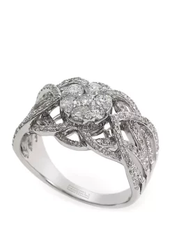 Outlet 🧨 0.98 ct. t.w. Diamond Ring in 14k White Gold by Effy® 🥰