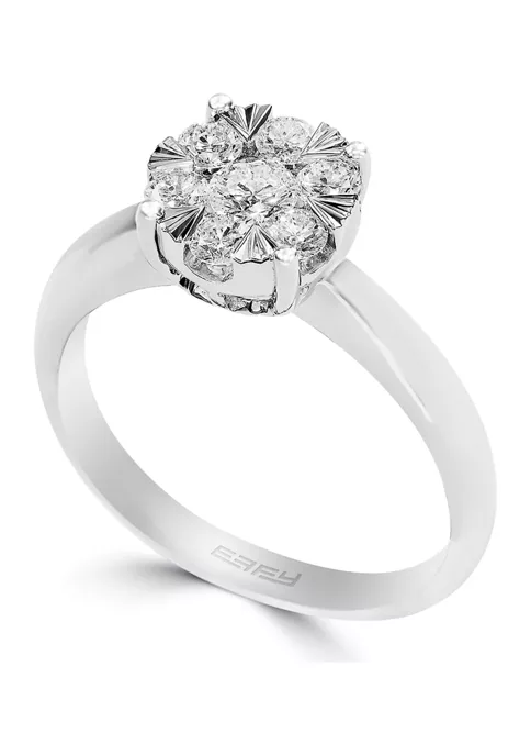 Top 10 🎉 1/2 ct. t.w. Diamond Ring in 14K White Gold by Effy® 😍 3 Top 10 🎉 1/2 ct. t.w. Diamond Ring in 14K White Gold by Effy® 😍 - Image 3