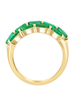 Promo ❤️ 14K Yellow Gold Natural Emerald Ring by Effy® 🧨 -Effy® Sales Shop Belk 6095