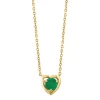Coupon 👏 925 Gold Plated Silver Emerald Necklace by Effy® ⌛