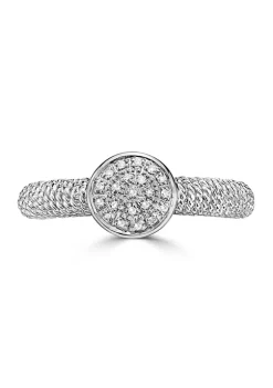 Coupon 🔔 1/10 ct. t.w. Diamond Ring in Sterling Silver by Effy® 🛒