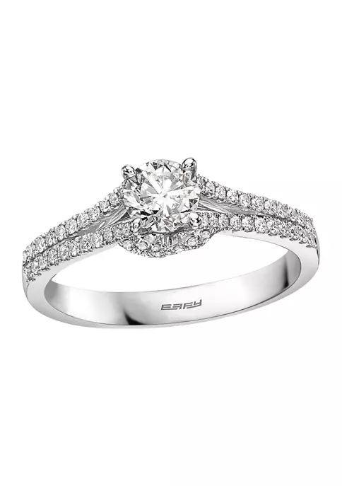 Flash Sale 😍 3/4 ct. t.w. Diamond Pavé Classica Ring in 14K White Gold by Effy® 🎉 2 Flash Sale 😍 3/4 ct. t.w. Diamond Pavé Classica Ring in 14K White Gold by Effy® 🎉 - Image 2
