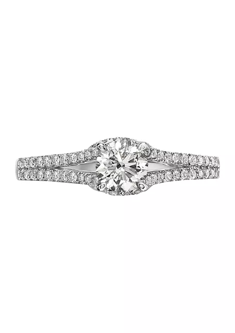 Flash Sale 😍 3/4 ct. t.w. Diamond Pavé Classica Ring in 14K White Gold by Effy® 🎉 4 Flash Sale 😍 3/4 ct. t.w. Diamond Pavé Classica Ring in 14K White Gold by Effy® 🎉 - Image 4