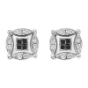Buy ❤️ 1/2 ct. t.w. Black and White Diamond Diversa Earrings in 14K White Gold by Effy® 🤩