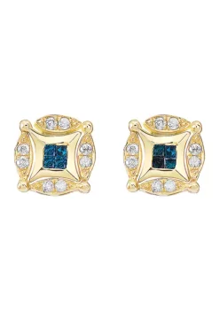 Best deal 😀 1/2 ct. t.w. White and Blue Diamond Diversa Earrings in 14K Yellow Gold by Effy® 🥰 7 Best deal 😀 1/2 ct. t.w. White and Blue Diamond Diversa Earrings in 14K Yellow Gold by Effy® 🥰 -Effy® Sales Shop Belk 6182