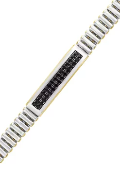 Discount 😀 Black Sapphire Bracelet in Sterling Silver and Gold-Plated by Effy® 😉