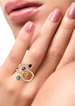 Best Pirce ✔️ 14K Yellow Gold Diamond, Amethyst, London Blue Topaz, Citrine, and Garnet Ring by Effy® 🛒 8 Best Pirce ✔️ 14K Yellow Gold Diamond, Amethyst, London Blue Topaz, Citrine, and Garnet Ring by Effy® 🛒 -Effy® Sales Shop Belk 6219