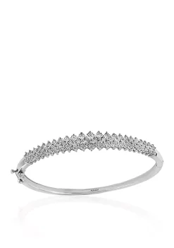 Coupon 🔥 0.50 ct. t.w. Diamond Bangle Bracelet in Sterling Silver by Effy® 🥰