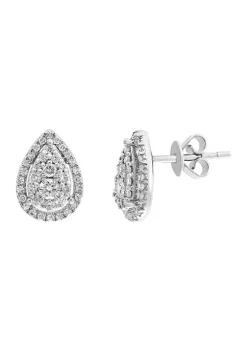 Cheapest 😉 5/8 ct. t.w. Diamond Earrings in 14K White Gold by Effy® 😍
