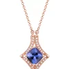 Hot Sale 😀 14K Rose Gold Tanzanite Diversa Necklace by Effy® 😍