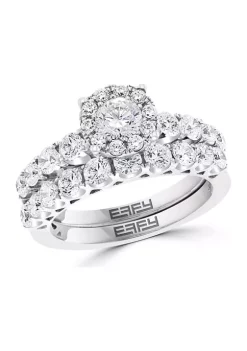 Budget ⌛ 14k White Gold 1.94 ct. t.w. Diamond Ring Set by Effy® 🔔