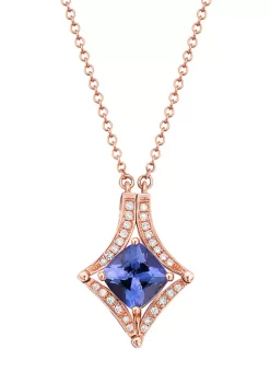Hot Sale 😀 14K Rose Gold Tanzanite Diversa Necklace by Effy® 😍 -Effy® Sales Shop Belk 6240
