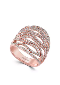 Best deal 😍 1.46 ct. t.w. Diamond Statement Ring in 14k Rose Gold by Effy® ❤️