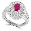Best Sale ✨ 3/8 ct. t.w. Diamond and Ruby Ring in Sterling Silver by Effy® ✨