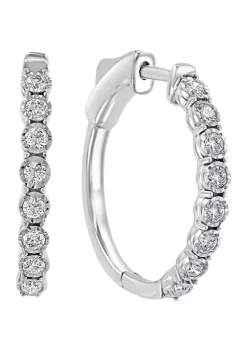 Promo 🛒 3/8 ct. t.w. Diamond Hoop Earrings in 14k White Gold by Effy® 👏 7 Promo 🛒 3/8 ct. t.w. Diamond Hoop Earrings in 14k White Gold by Effy® 👏 -Effy® Sales Shop Belk 6273