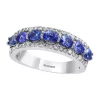 Cheap 🤩 3/8 ct. t.w. Diamond and 7/8 ct. t.w. Tanzanite Ring in 14K White Gold by Effy® 👍