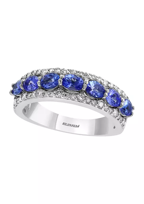 Cheap 🤩 3/8 ct. t.w. Diamond and 7/8 ct. t.w. Tanzanite Ring in 14K White Gold by Effy® 👍 5 Cheap 🤩 3/8 ct. t.w. Diamond and 7/8 ct. t.w. Tanzanite Ring in 14K White Gold by Effy® 👍 - Image 5