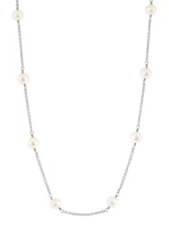 Brand new 🌟 24" Freshwater Pearl Necklace in Sterling Silver by Effy® 🧨 -Effy® Sales Shop Belk 6289