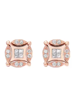 Coupon 😍 14K Rose Gold Diversa Earrings by Effy® ⌛