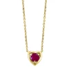Outlet 💯 925 Gold Plated Silver Ruby Necklace by Effy® 👍