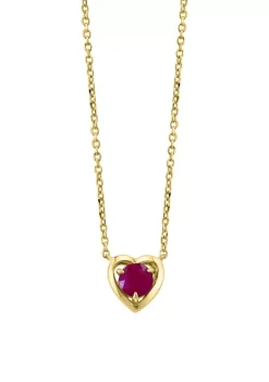 Outlet 💯 925 Gold Plated Silver Ruby Necklace by Effy® 👍